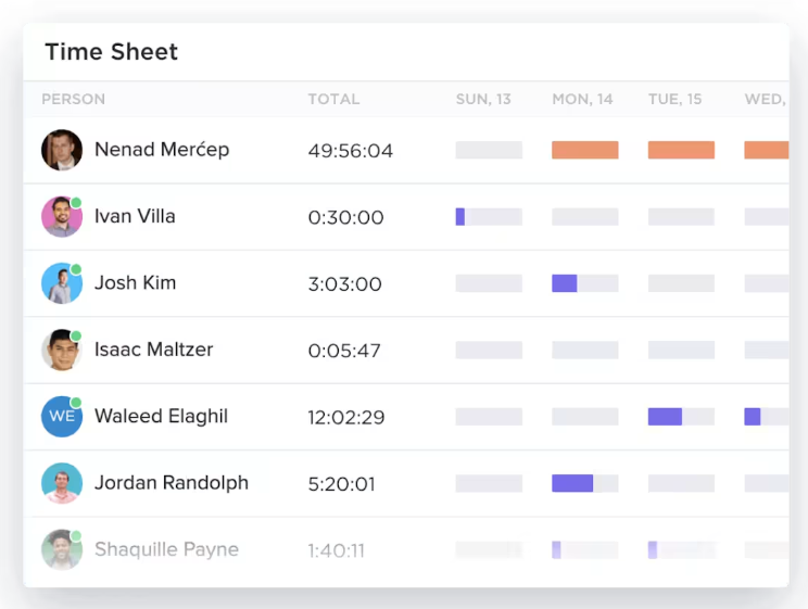 Clickup timetracking