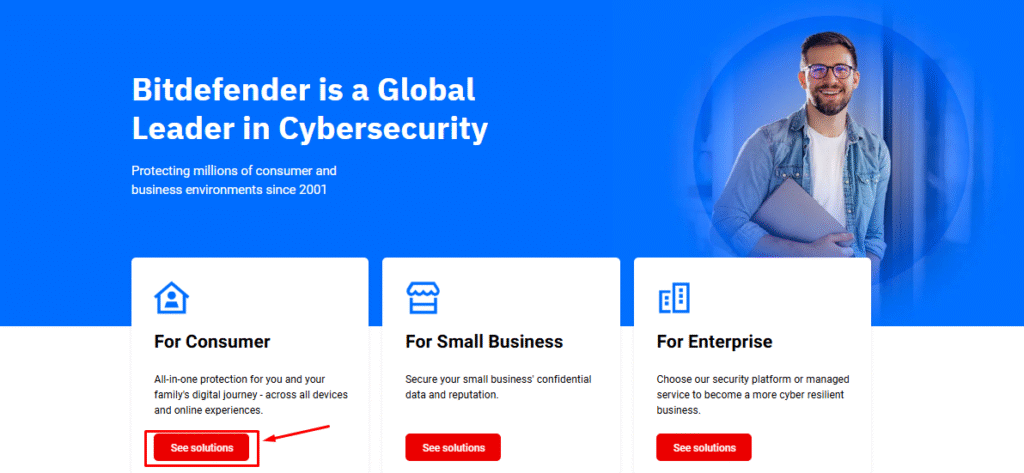 Bitdefender Homepage
