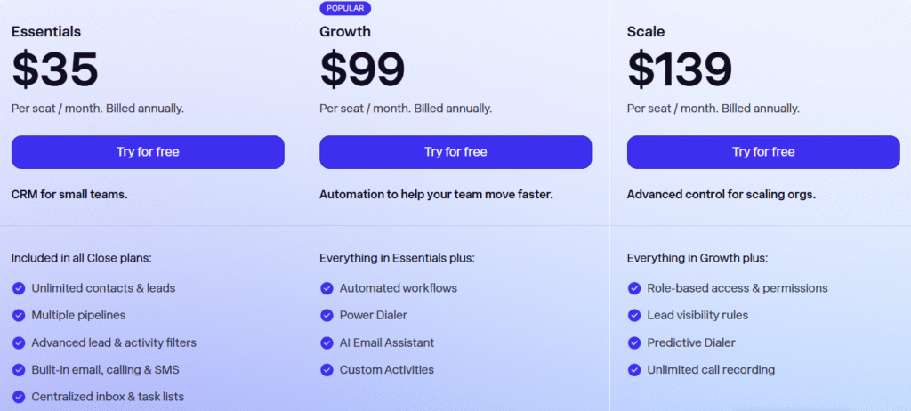 Close-CRM-Pricing