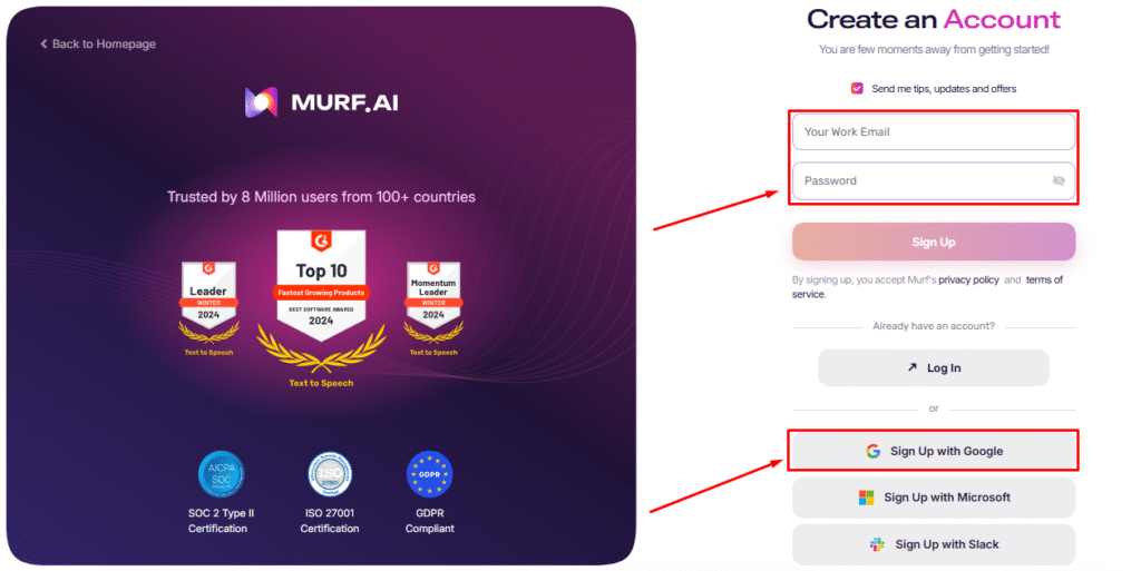 Create An Account