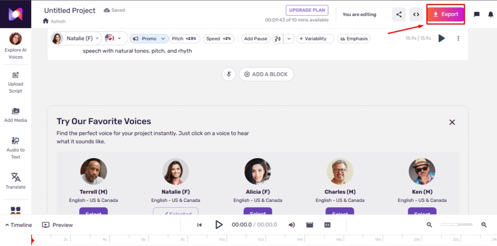 Export Your Voice