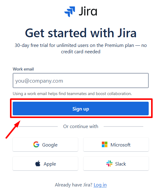 Jira-SignUp