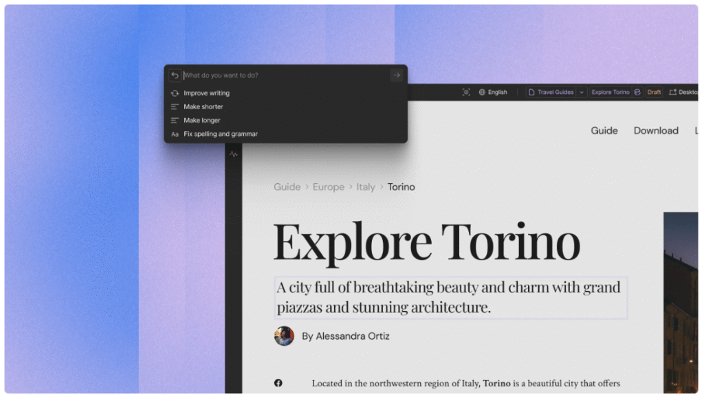 Manage website content
