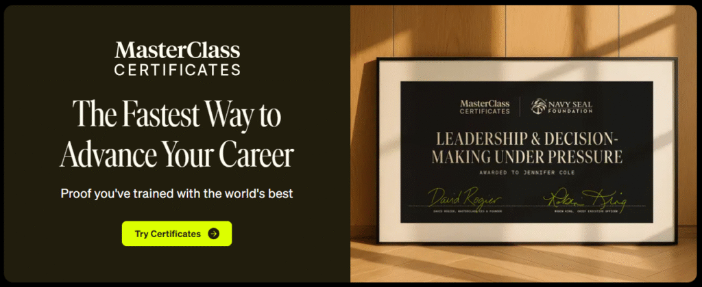 MasterClass Certificates