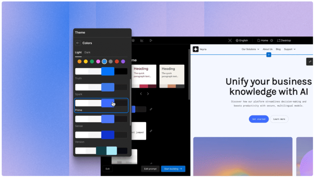 webflow site builder